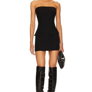 Superdown Black Strapless Mini Dress New without tags Small